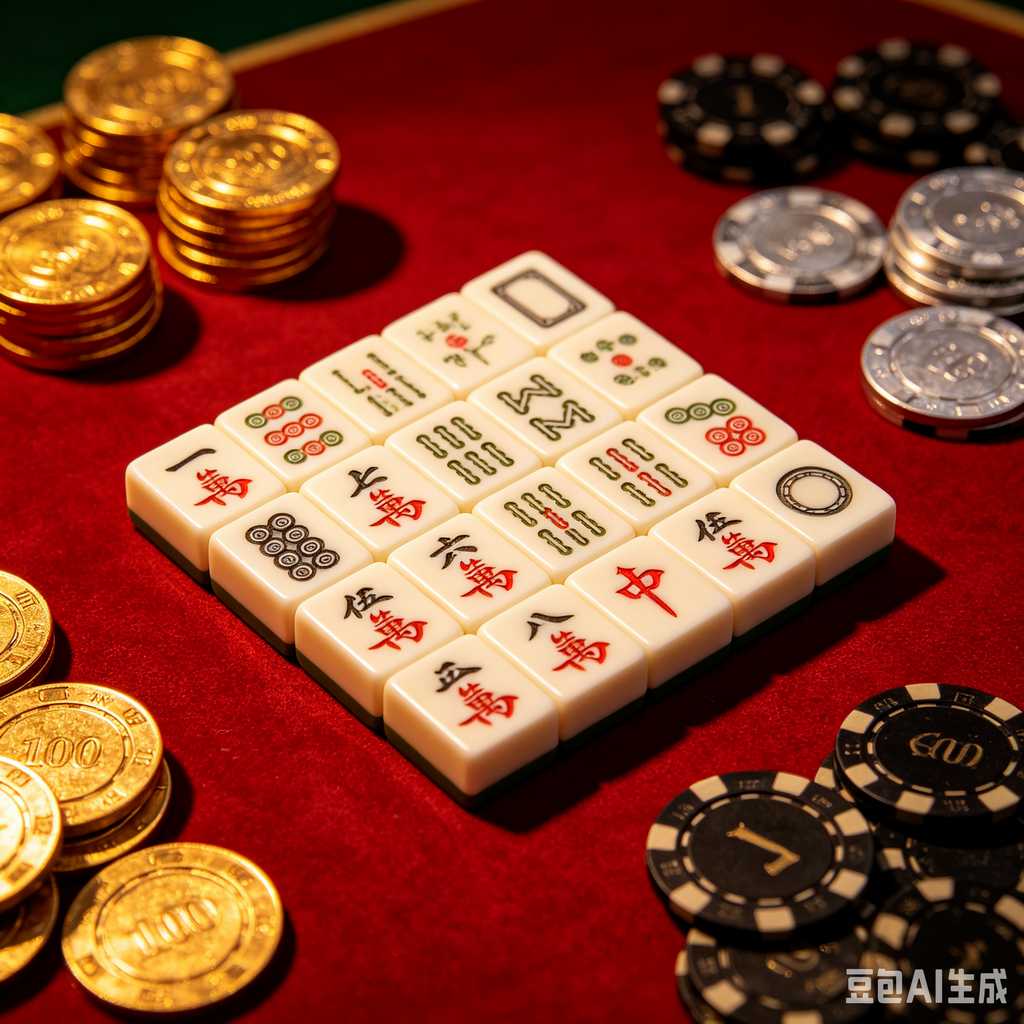 premium engraved mahjong set